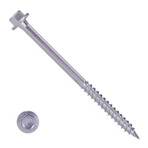 1100H4U1256 #12-11 X 3-1/2 Self-Piercing Screws, 1/4" Tall IHWH Wide Washer Unslot, Fillet, Steel Zinc Plated