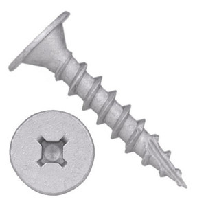 #10-9 X 1 1/8 Self-Piercing Screws, Wafer Phillips/Square, T 17 Pt, Steel Ceramic Silver 1000 Hr
