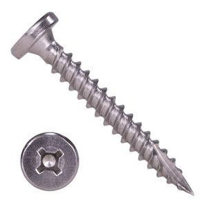12S1PCQ1024 #10-12 X 1-1/2 Self-Piercing Screws, Pancake Phillips/Square, Type 17 Point, 18-8 Stainless, Plain