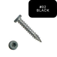P1210P5T061202 #6-18 X 3/4 Self-Piercing Screws, Reduced Pancake, 6-lobe(T10), Type 17, Ceramic Wh, Black