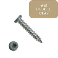 #6-18 X 3/4 Self-Piercing Screws, Reduced Pancake, 6-lobe(T10), Type 17, Ceramic Wh, Pebble Clay