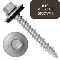 P1411N5U103210 #10-16 X 2 Self-Piercing Screw, 1/4" Tall IHWH Wide Usl, Fil, Seal, HiLo, T17, Cer Silv, Musket